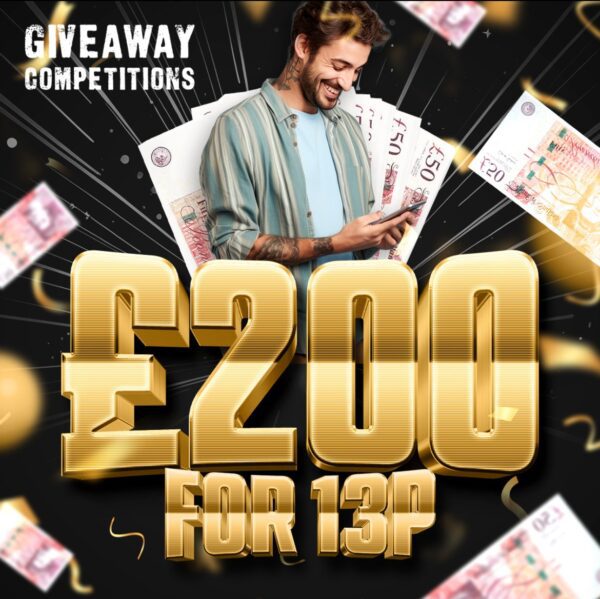 Win £200 for 13p